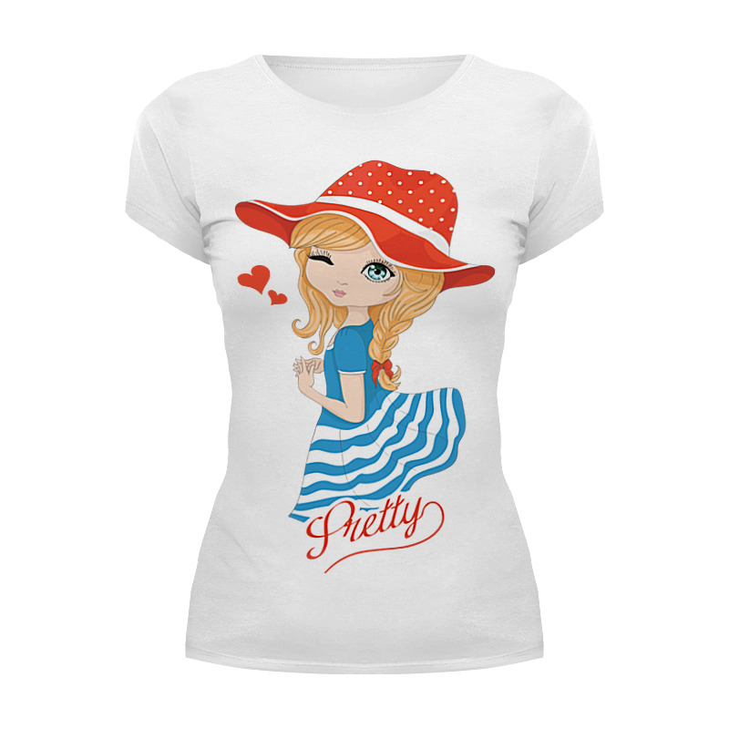Printio Футболка Wearcraft Premium Девочка женская футболка лягушка в шляпке мухомор m белый