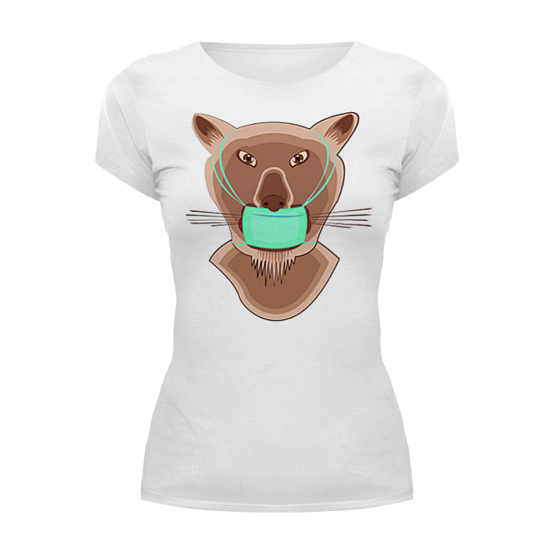 Printio Футболка Wearcraft Premium Львица в маске printio футболка для собак львица в маске