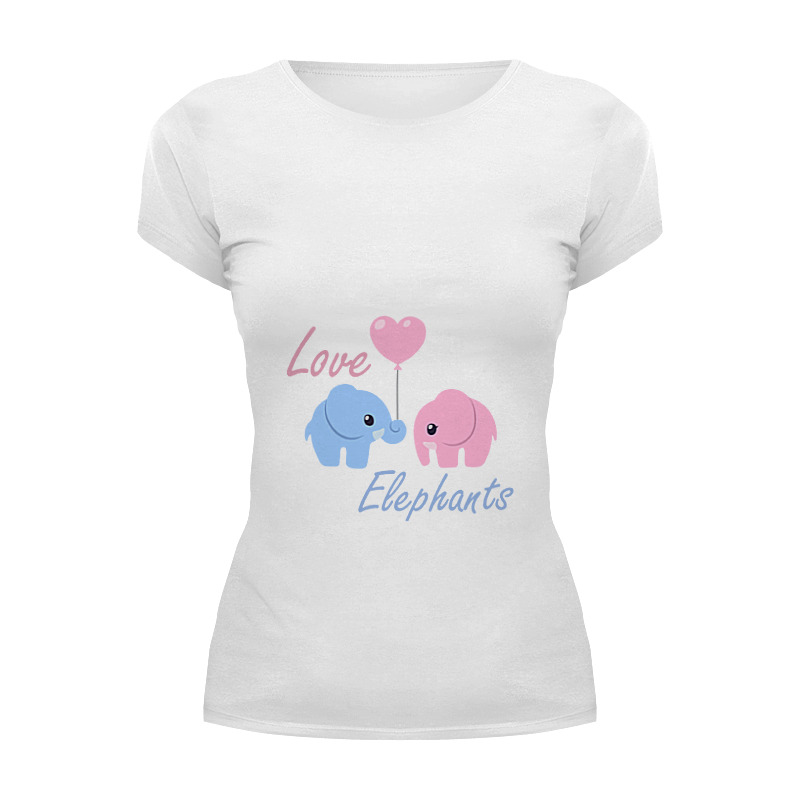 Printio Футболка Wearcraft Premium Love elephants
