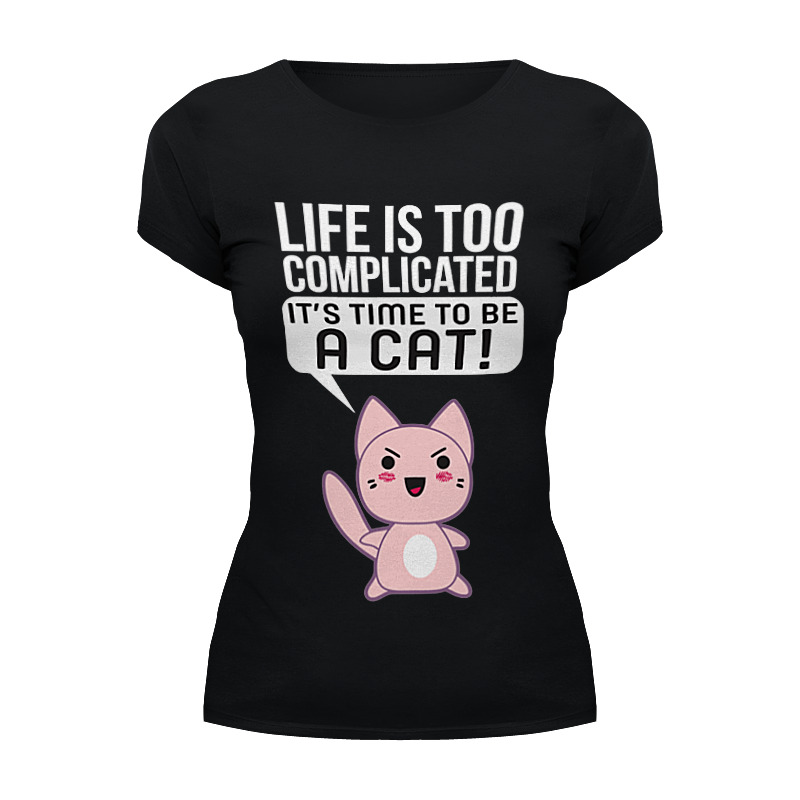 Printio Футболка Wearcraft Premium Life cat printio футболка wearcraft premium life is a beautiful ride