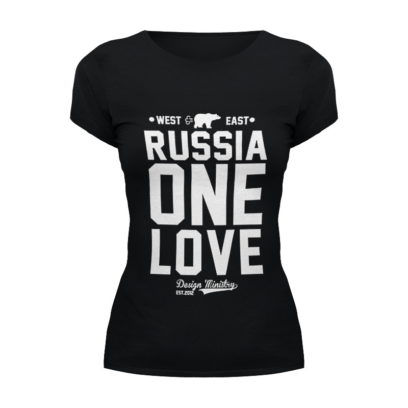 Printio Футболка Wearcraft Premium Russia one love by design ministry цена и фото