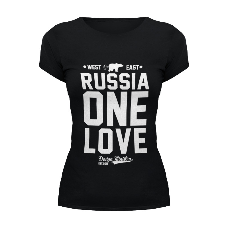 Printio Футболка Wearcraft Premium Russia one love by design ministry