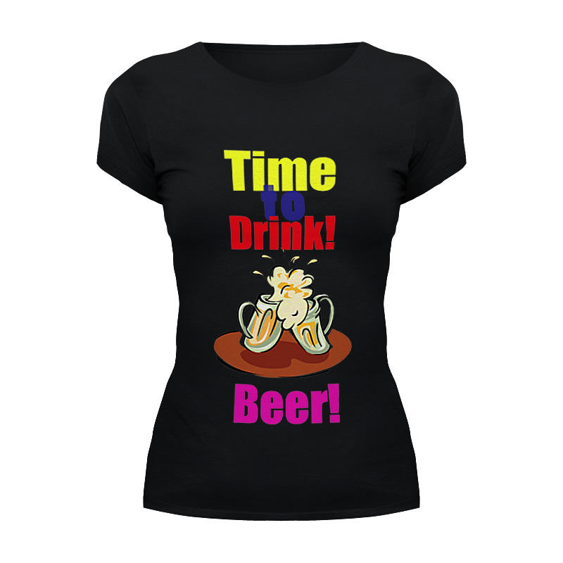 Printio Футболка Wearcraft Premium Time to drink beer! printio лонгслив time to drink beer