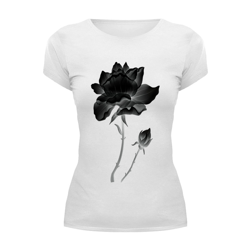 Printio Футболка Wearcraft Premium Черная роза футболка женская mf plus size цветы космическая роза 4xl