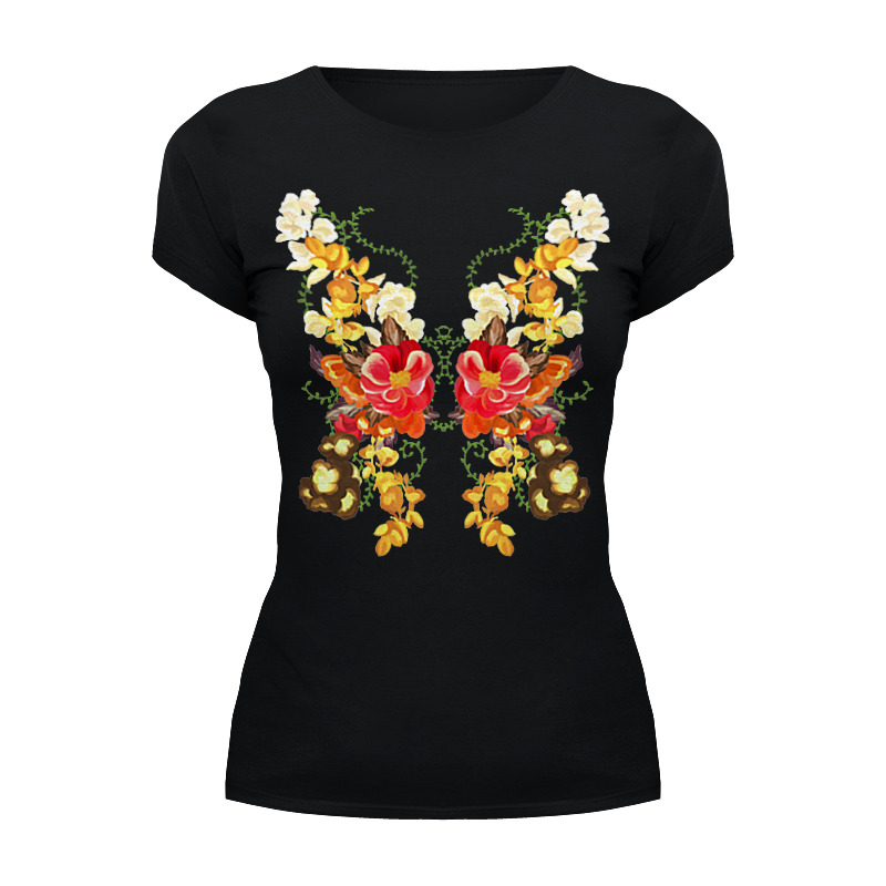 Printio Футболка Wearcraft Premium Цветочная бабочка