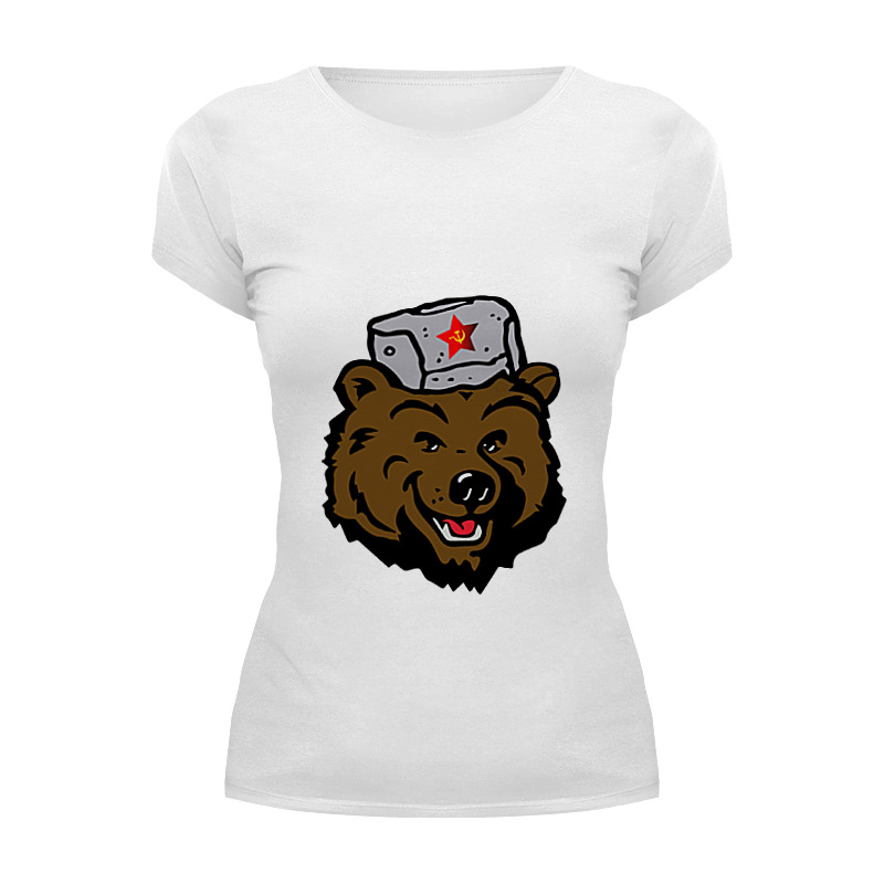 Printio Футболка Wearcraft Premium Russian bear (русский медведь)