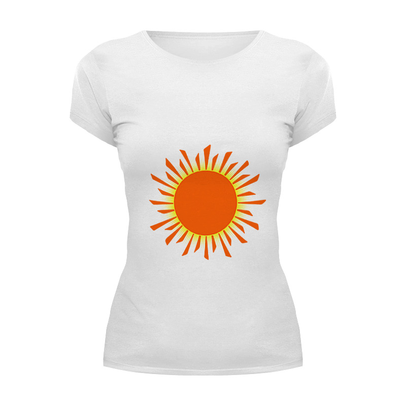 Printio Футболка Wearcraft Premium Оранжевое солнце детская футболка оранжевое солнце 152 синий