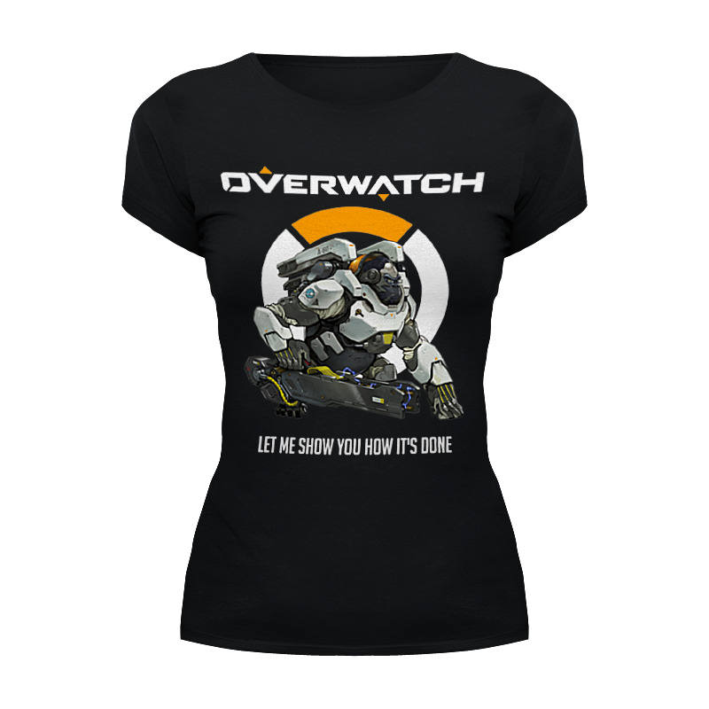 футболка wearcraft premium printio overwatch уинстон Printio Футболка Wearcraft Premium Overwatch. уинстон