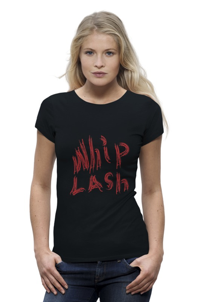 Заказать женскую футболку в Москве. Футболка базовая WhipLash от clodwyng - готовые дизайны и нанесение принтов.