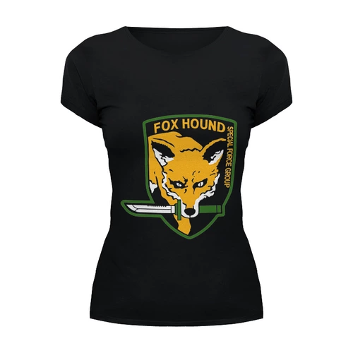 Заказать женскую футболку в Москве. Футболка базовая Fox Hound от priceless - готовые дизайны и нанесение принтов.