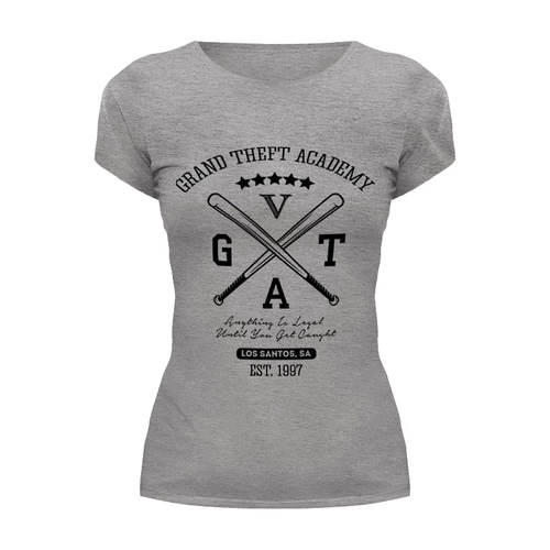 Заказать женскую футболку в Москве. Футболка базовая GTA   от geekbox - готовые дизайны и нанесение принтов.