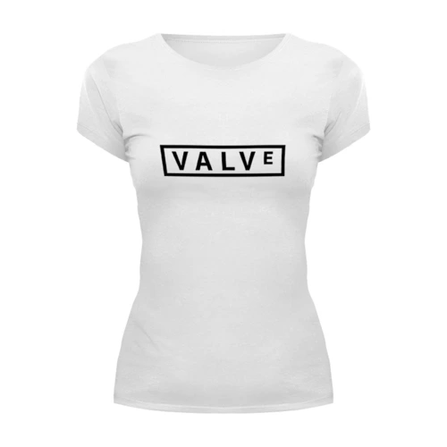 Заказать женскую футболку в Москве. Футболка базовая Valve от YellowCloverShop - готовые дизайны и нанесение принтов.