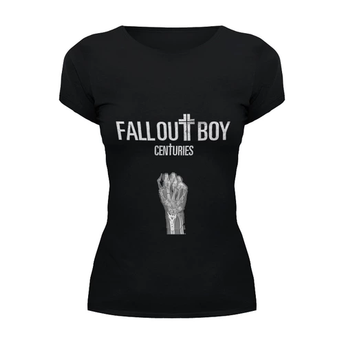 Заказать женскую футболку в Москве. Футболка базовая Fall Out Boy - Centuries от Денис - готовые дизайны и нанесение принтов.
