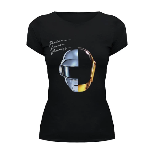 Заказать женскую футболку в Москве. Футболка базовая Daft Punk - Random Access Memories от KinoArt - готовые дизайны и нанесение принтов.