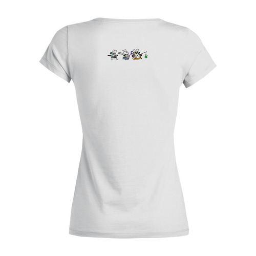 Заказать женскую футболку в Москве. Футболка базовая Slug Hunters от CrChicken - готовые дизайны и нанесение принтов.