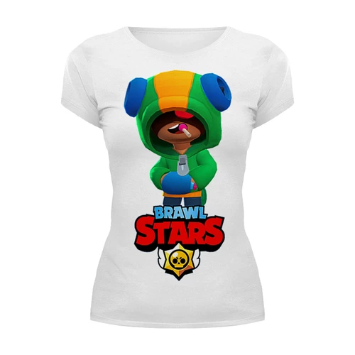 Заказать женскую футболку в Москве. Футболка базовая BRAWL STARS от robus - готовые дизайны и нанесение принтов.