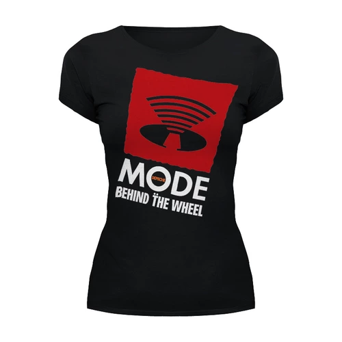 Заказать женскую футболку в Москве. Футболка базовая Depeche Mode / Behind The wheel от OEX design - готовые дизайны и нанесение принтов.