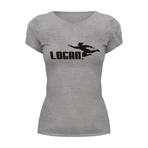 Заказать женскую футболку в Москве. Футболка базовая Logan Puma от skynatural - готовые дизайны и нанесение принтов.