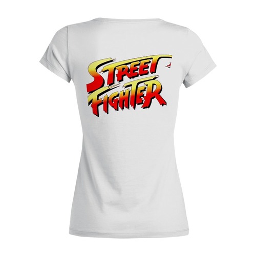 Заказать женскую футболку в Москве. Футболка базовая Street Fighter Sagat Hoodie от StreetMag - готовые дизайны и нанесение принтов.