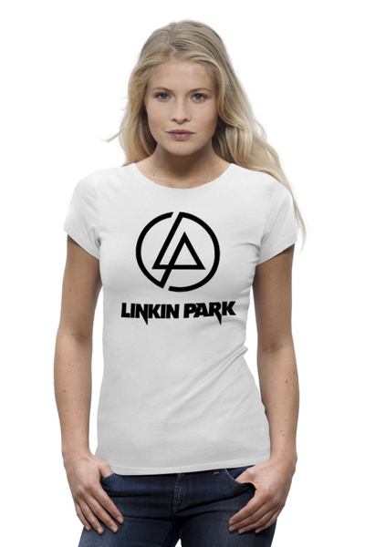Заказать женскую футболку в Москве. Футболка базовая Женская футболка Linkin Park от walek - готовые дизайны и нанесение принтов.