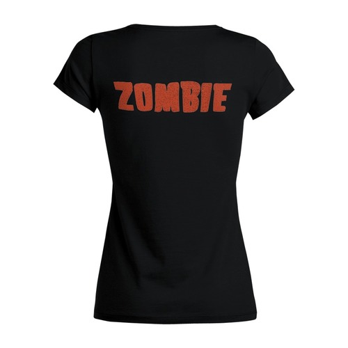 Заказать женскую футболку в Москве. Футболка базовая Zombie Sheriff от Leichenwagen - готовые дизайны и нанесение принтов.