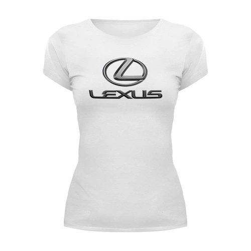 Заказать женскую футболку в Москве. Футболка базовая LEXUS  от DESIGNER   - готовые дизайны и нанесение принтов.