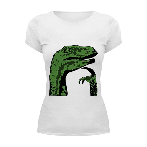 Заказать женскую футболку в Москве. Футболка базовая Raptor от mems - готовые дизайны и нанесение принтов.