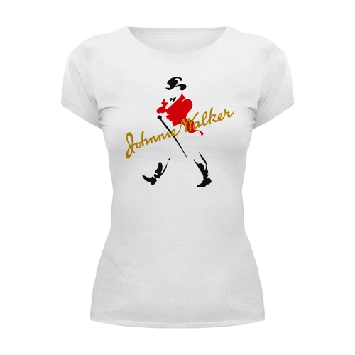 Заказать женскую футболку в Москве. Футболка базовая ✦Johnnie Walker✦ от balden - готовые дизайны и нанесение принтов.