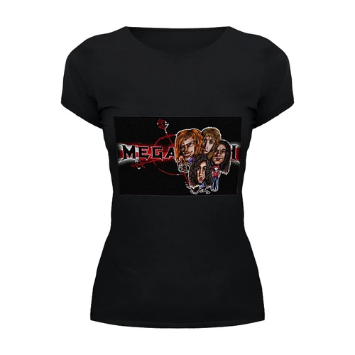 Заказать женскую футболку в Москве. Футболка базовая Megadeth от Fedor - готовые дизайны и нанесение принтов.