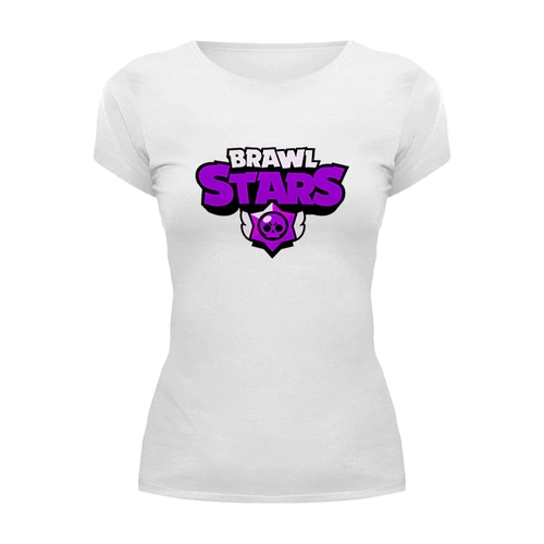 Заказать женскую футболку в Москве. Футболка базовая Brawl Stars от THE_NISE  - готовые дизайны и нанесение принтов.