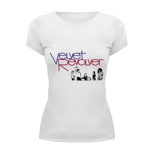 Заказать женскую футболку в Москве. Футболка базовая Velvet revolver от Fedor - готовые дизайны и нанесение принтов.