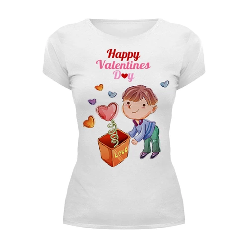 Заказать женскую футболку в Москве. Футболка базовая valentine t-shirt 4 от rancid - готовые дизайны и нанесение принтов.
