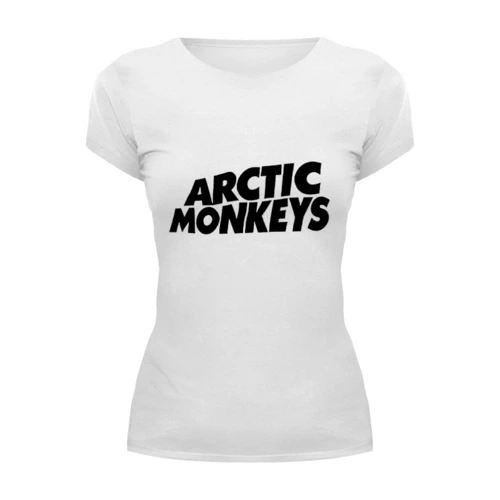 Заказать женскую футболку в Москве. Футболка базовая Arctic Monkeys от vasyadesu - готовые дизайны и нанесение принтов.