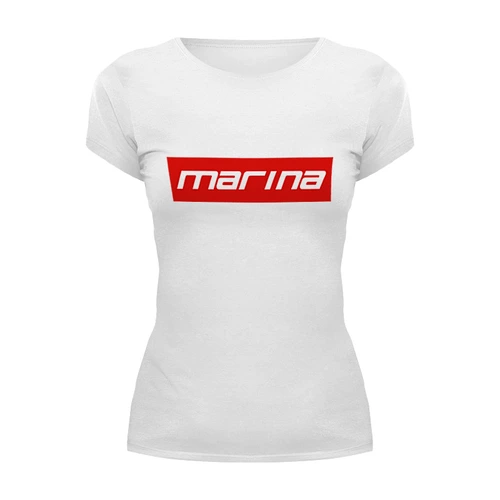 Заказать женскую футболку в Москве. Футболка базовая Marina от THE_NISE  - готовые дизайны и нанесение принтов.