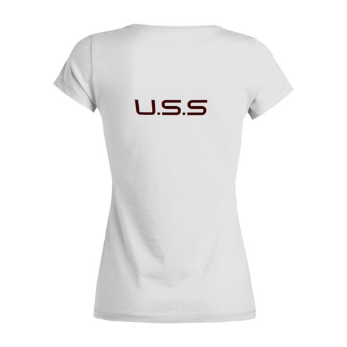 Заказать женскую футболку в Москве. Футболка базовая Umbrella Securyty Servise (U.S.S.) от proFox - готовые дизайны и нанесение принтов.