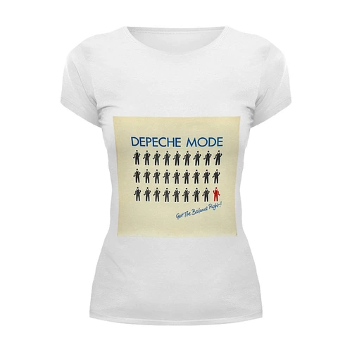 Заказать женскую футболку в Москве. Футболка базовая Depeche Mode  от Fedor - готовые дизайны и нанесение принтов.