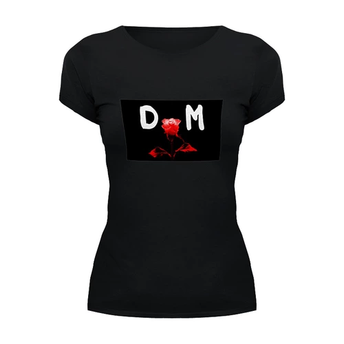Заказать женскую футболку в Москве. Футболка базовая "Depeche Mode" от Fedor - готовые дизайны и нанесение принтов.
