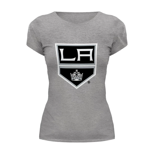 Заказать женскую футболку в Москве. Футболка базовая Los Angeles Kings / NHL USA от KinoArt - готовые дизайны и нанесение принтов.