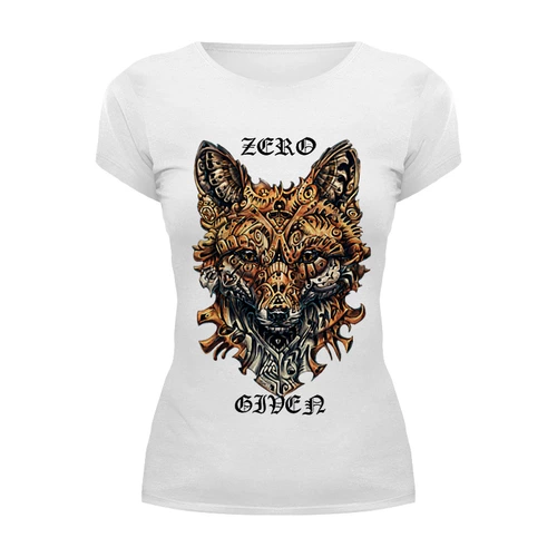 Заказать женскую футболку в Москве. Футболка базовая Zero fox given от laitig - готовые дизайны и нанесение принтов.