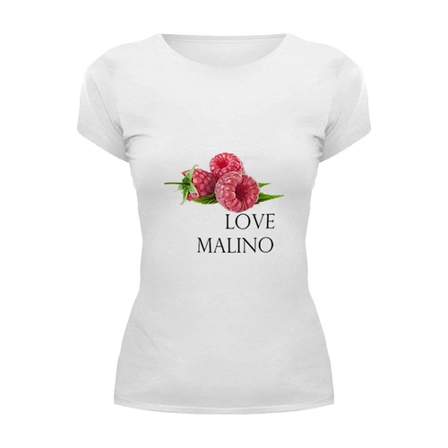 Заказать женскую футболку в Москве. Футболка базовая Love Malino от solariren - готовые дизайны и нанесение принтов.