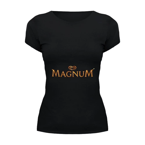 Заказать женскую футболку в Москве. Футболка базовая Magnum от Fedor - готовые дизайны и нанесение принтов.