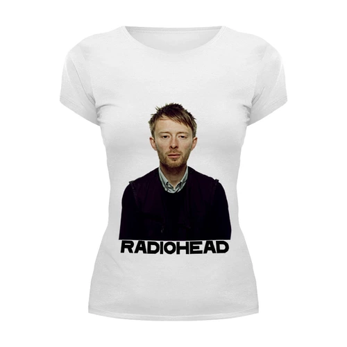 Заказать женскую футболку в Москве. Футболка базовая Radiohead  от rancid - готовые дизайны и нанесение принтов.
