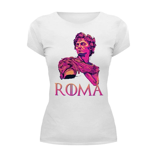 Заказать женскую футболку в Москве. Футболка базовая ۩ ROMA ۩ от balden - готовые дизайны и нанесение принтов.