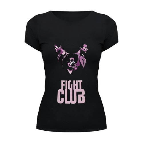 Заказать женскую футболку в Москве. Футболка базовая Fight Club от priceless - готовые дизайны и нанесение принтов.
