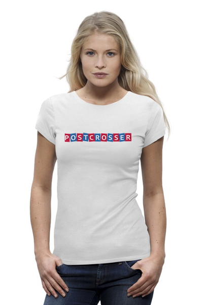 Заказать женскую футболку в Москве. Футболка базовая Postcrosser от flager - готовые дизайны и нанесение принтов.
