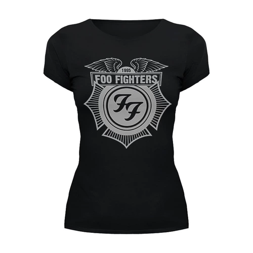 Заказать женскую футболку в Москве. Футболка базовая  Foo Fighters от geekbox - готовые дизайны и нанесение принтов.