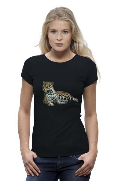 Заказать женскую футболку в Москве. Футболка базовая Jaguar от yaguar1920 - готовые дизайны и нанесение принтов.