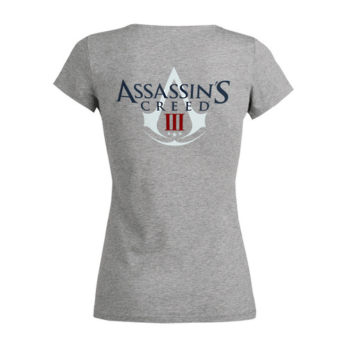 Заказать женскую футболку в Москве. Футболка базовая ASSASSINS CREED от robus - готовые дизайны и нанесение принтов.