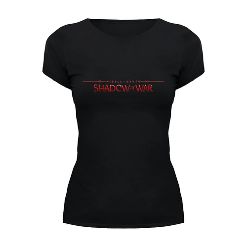 Заказать женскую футболку в Москве. Футболка базовая Shadow of War от THE_NISE  - готовые дизайны и нанесение принтов.