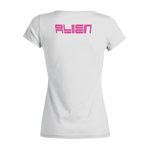Заказать женскую футболку в Москве. Футболка базовая ALIEN Design от balden - готовые дизайны и нанесение принтов.